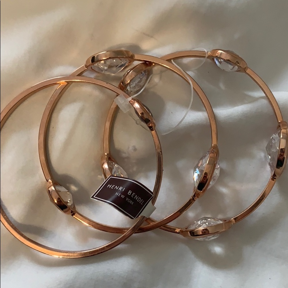 Henri Bendel Bangle Bracelet set of 3 (never worn)